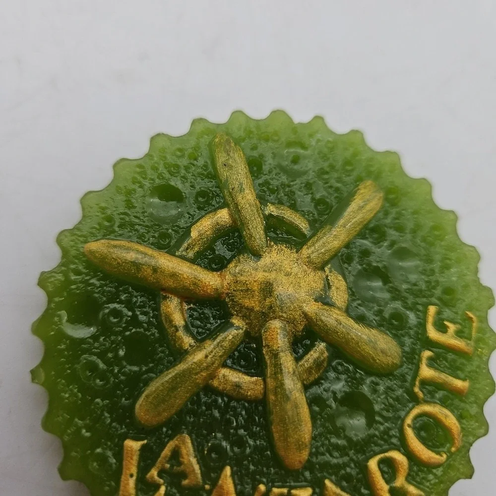 Vintage Lanzarote Fridge Magnet‎ Spain Green Sand Dollar